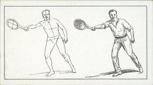 How to sketch: Figure playing tennis by English School