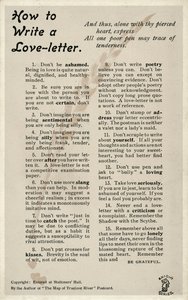 How to write a love letter
