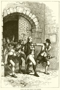 Huddy led from prison to be hanged by English School