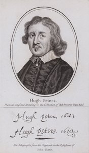 Hugh Peter, English Puritan minister, politician and Parliamentarian soldier in the Civil War by English School