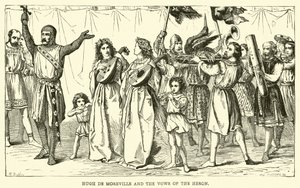 Hugh de Moreville and the Vows of the Heron by English School