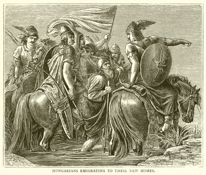 Hungarians Emigrating to their New Homes by English School