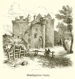Huntingtower Castle by English School