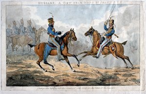 Hussars, A View Near Mont St Jean by English School