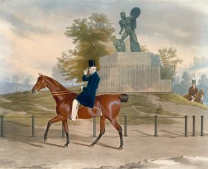 Hyde Park, London, with the Statue of Achilles Dedicated to the Duke of Wellington by English School