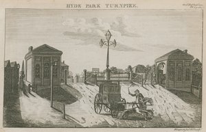 Hyde Park Turnpike, Hyde Park Corner, London by English School