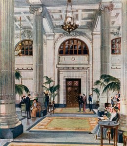Hypostyle Hall of the New Midland Adelphi Hotel, Liverpool by English School