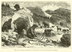Ideal European Landscape in the Pleistocene Period by English School