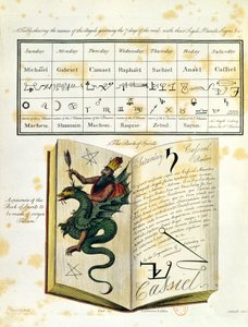 Illustrated page from a Book of Magic The Magus by Francis Barrett, 1801 by English School