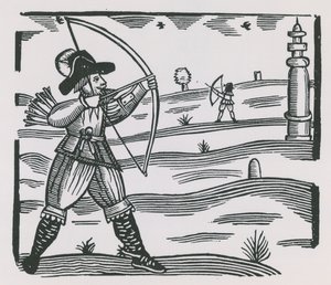 Illustration Depicting Archery by English School