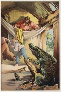 Illustration for Martin Rattler by Ballantyne: An Intruder by English School