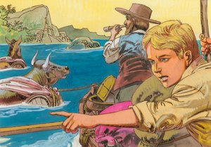 Illustration for Swiss Family Robinson by English School