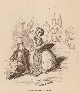 Illustration for Vanity Fair by Thackeray by English School