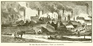 In the Black Country: View at Oldbury by English School