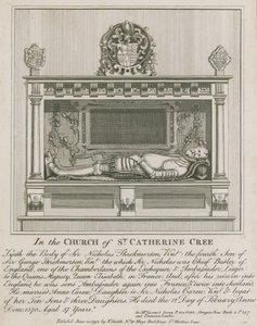 In the Church of St Catherine Cree, Lyeth the Body of Sir Nicholas Throkmorton by English School