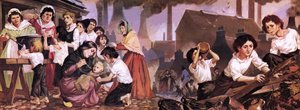 In the Days of Our Forefathers: The Rich and the Poor by English School