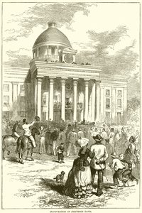 Inauguration of Jefferson Davis by English School