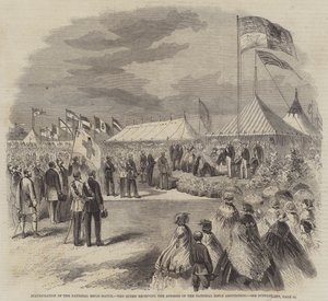 Inauguration of the National Rifle Match, the Queen Receiving the Address of the National Rifle Association by English School