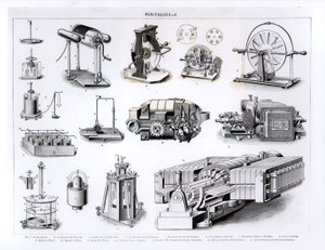 Instruments Relating to the Discovery and Use of Electricity by English School