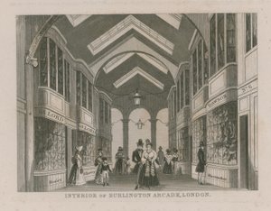 Interior of Burlington Arcade by English School