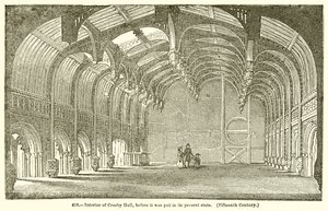 Interior of Crosby Hall, before it was put in its Present State (Fifteenth Century) by English School
