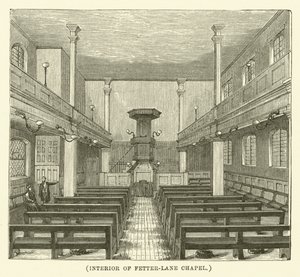 Interior of Fetter-Lane Chapel