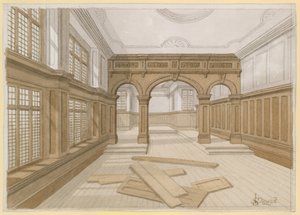 Interior of Old Admiralty Court, Doctor Commons by English School