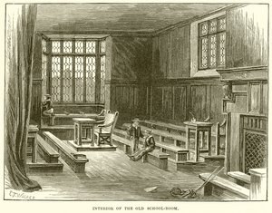 Interior of the Old School-Room by English School