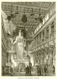 Interior of the Parthenon by English School