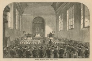 Interior of the Chapel During Divine Service by English School
