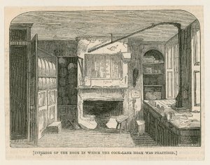 Interior of the Room in Which the Cock-Lane Hoax Was Practised by English School