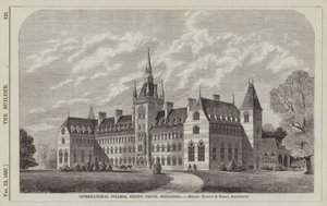 International College, Spring Grove, Middlesex (engraving) by English School