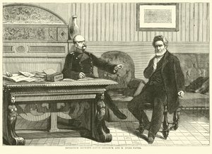 Interview between Count Bismarck and M Jules Favre, September 1870 by English School