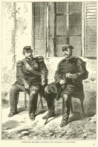 Interview between Napoleon and Bismarck at Donchery, September 1870 by English School