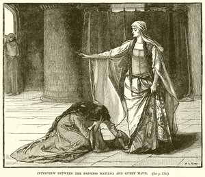 Interview Between the Empress Matilda and Queen Maud by English School