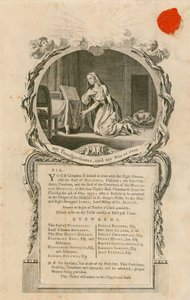 Invitation to dine with the Right Honourable Earl of Hertford on 4 May 1775 by English School