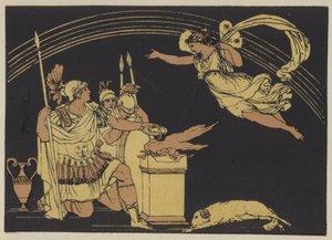 Iris appearing to Turnus by English School