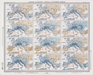 Isobars and Isohyets, Central and Southern Europe by English School