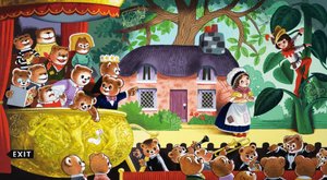 Jack and the Beanstalk Being Watched by Teddy Bears by English School