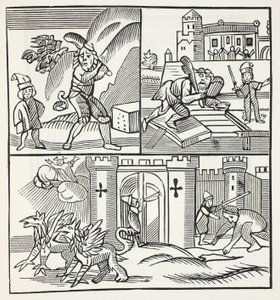 Jack and the Giants, illustration from Chap-books of the Eighteenth Century by John Ashton, pub. 1882 by English School