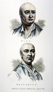 James Figg and Jack Broughton, from a print published in 1812 by English School