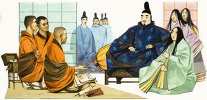 Japanese monks by English School