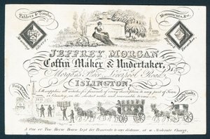 Jeffrey Morgan, coffin maker and undertaker by English School