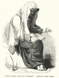 Jewish Taled, with its Fringes, Adapted from Picart (engraving) by English School