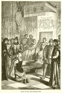 Joan of Arc and Charles VII by English School
