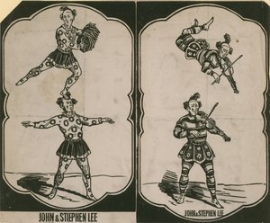 John Lee and Stephen Lee, circus acrobats and musicians by English School