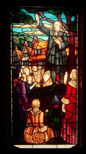 John Wesley Preaching the Gospels in England by English School