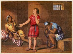 Joseph in Prison by English School