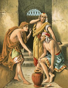 Joseph Interpreting the Dreams of the Chief Butler and Baker by English School