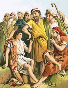 Joseph reveals his dream to his brethren by English School